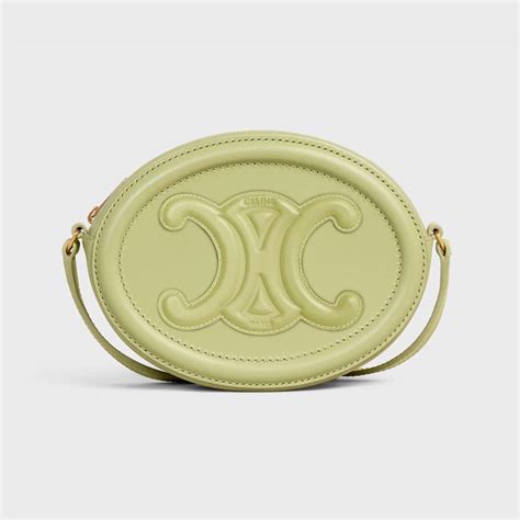 CROSSBODY OVAL PURSE cuir triomphe in Smooth calfskin